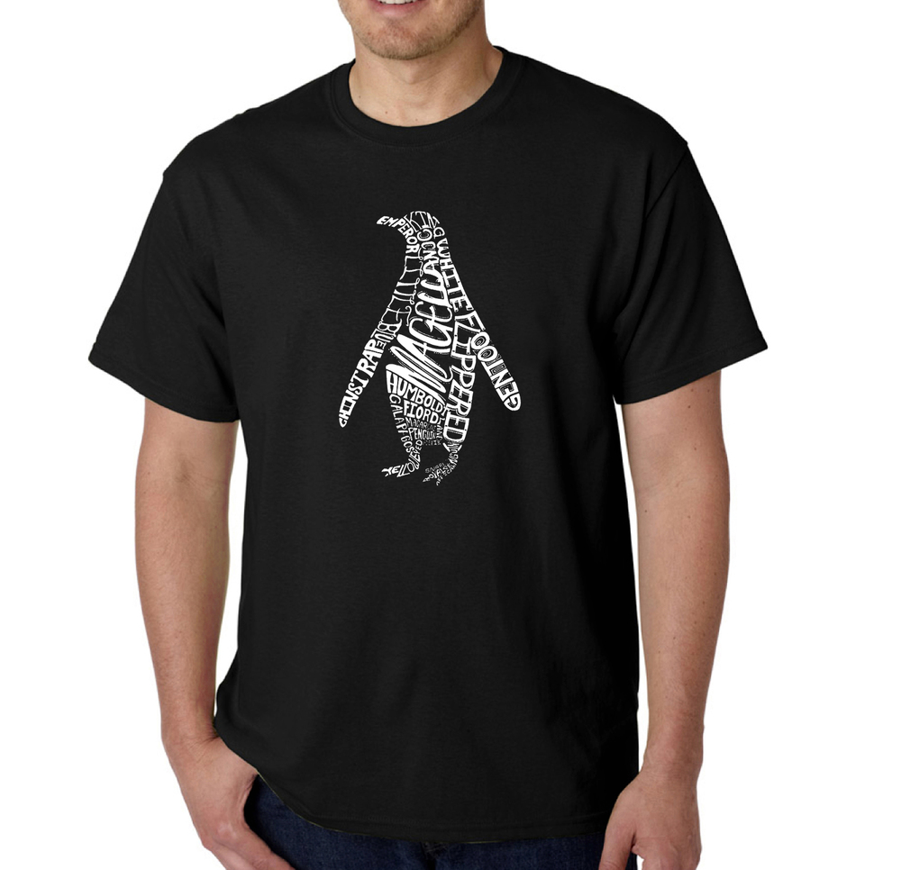 Men's Word Art T-shirt - Penguin